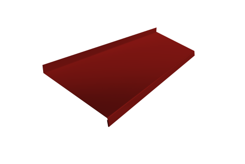 Отлив простой 200 0,45 PE с пленкой RAL 3011 коричнево-красный (2м)