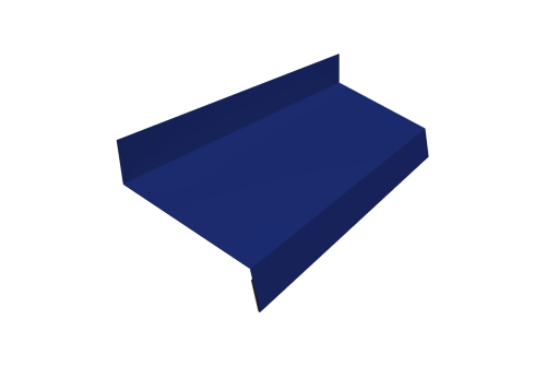 Отлив простой 50 0,45 PE с пленкой RAL 5002 ультрамариново-синий (2м)