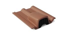 Вентиляционная черепица Braas Франкфуртская коричневый