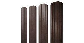 Штакетник Twin фигурный 0.45 Print Elite Antique Wood TwinColor