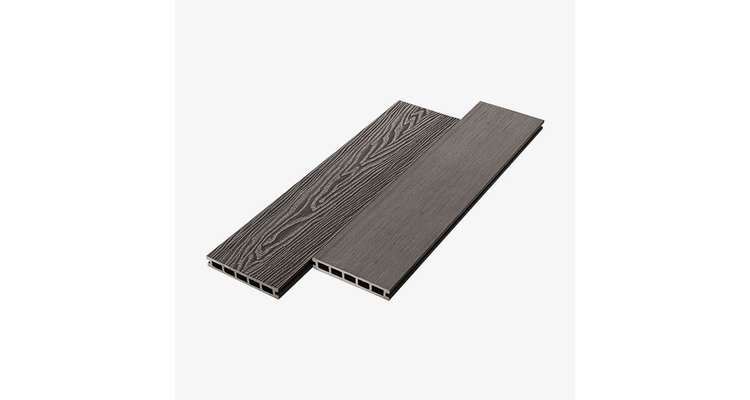 Террасная доска ДПК пустотелая UnoDeck Vintage 150×24 мм графит 4м