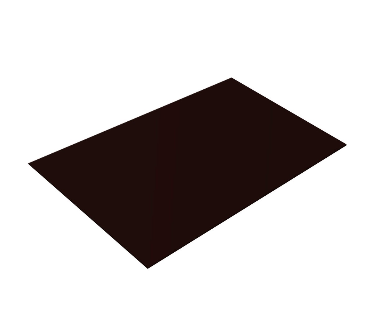 Плоский лист 0,5 Satin Мatt RR 32 темно-коричневый