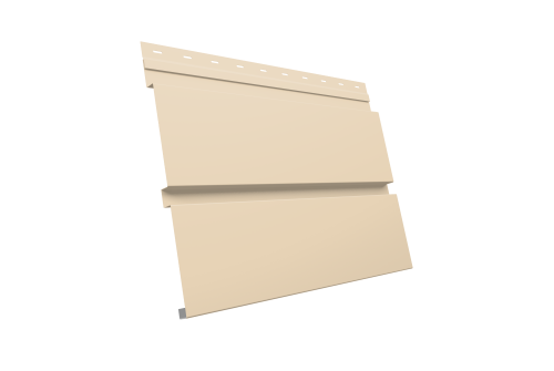 Квадро брус 0.5 Satin с пленкой RAL 1015 светлая слоновая кость