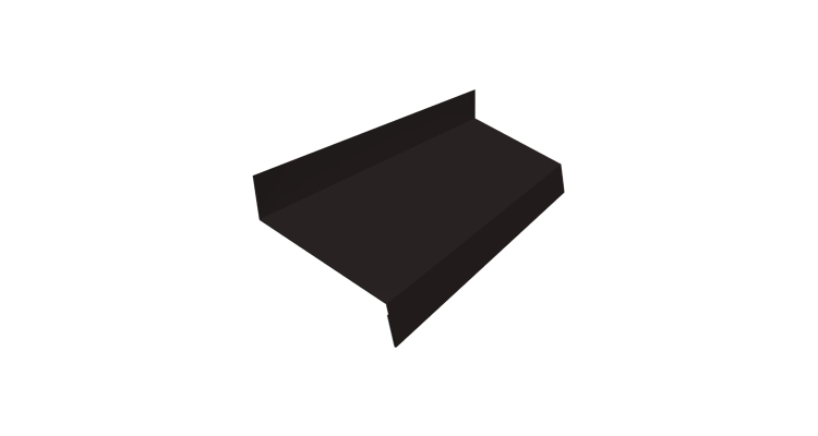 Отлив простой 50 0,5 PurPro Matt 275 RAL 9005 черный (2м)