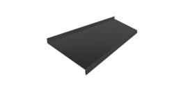 Отлив простой 250 0,5 Satin с пленкой RAL 7016 антрацитово-серый (2м)