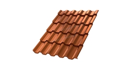 Металлочерепица Металл Профиль Трамонтана M покрытие AGNETA 20 Copper медный 0.5 мм