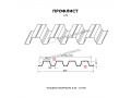 Профнастил Н75 x 750 B ПЭ 01 RAL 9003 0,65 мм