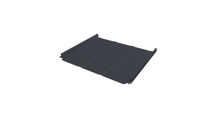 Кликфальц Pro Line Grand Line 0,5 Drap TX с пленкой на замках RAL 7024 мокрый асфальт