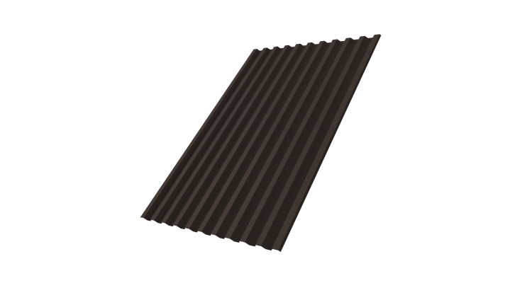 Профнастил С21R 0.45 Drap ST RR 32 темно-коричневый