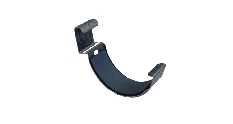 Соединитель желоба GL 125 мм Мatt RAL 7024 мокрый асфальт