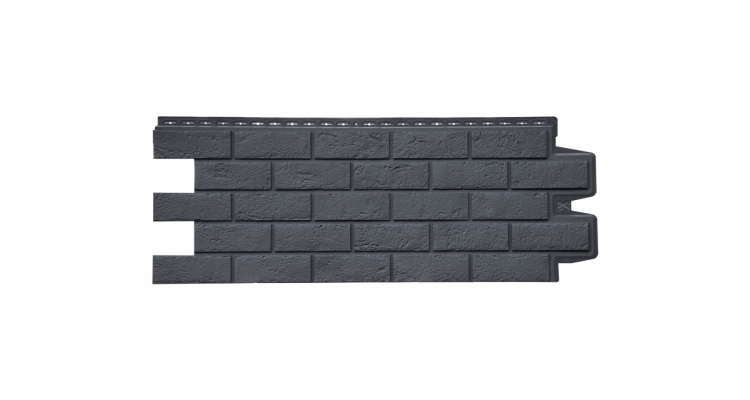 Фасадная панель GL Состаренный кирпич Classic графит