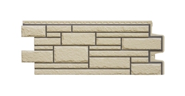 Фасадная панель GL Камелот Design бежевый со швом RAL 7006