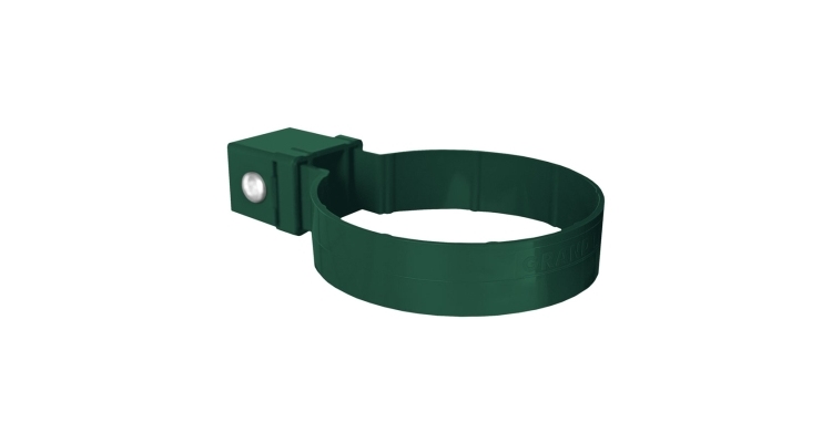 Хомут трубы Kliker ПВХ Grand Line Premium зеленый (инд.упак.) (RAL 6005)