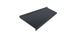 Отлив простой 250 0,5 Velur X RAL 7024 мокрый асфальт (3м)