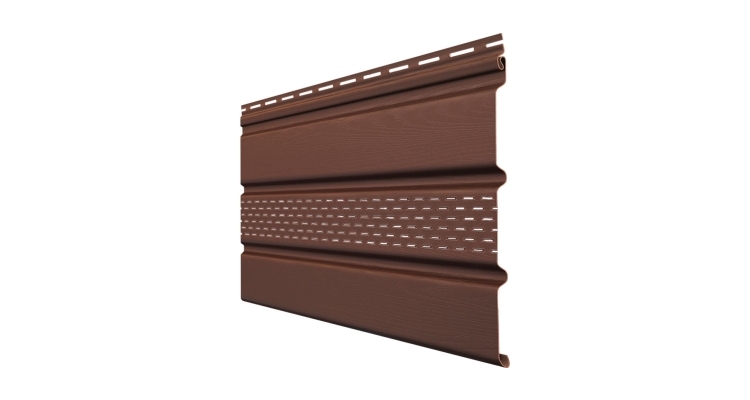 Софит Classic GL частично перфорированный шоколадный (3,0м)
