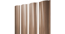 Штакетник Круглый с прямым резом 0,45 Print Elite Honey Wood TwinColor