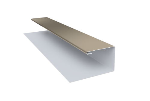 Планка П-образная Блок-хаус new 0,45 Drap TX RAL 1015 светлая слоновая кость (3м)