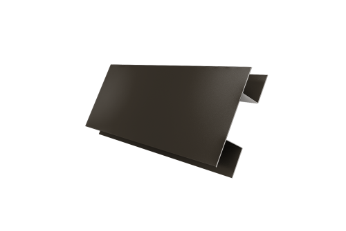 Планка H-образная Блок-хаус new 0,5 Satin с пленкой RR 32 темно-коричневый (2м)