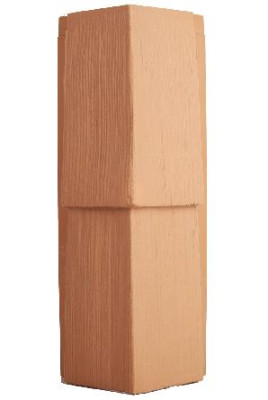 Угол фасадный Т-Сайдинг ЭКО-1 Щепа дуб Крем