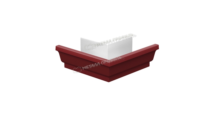 Угол желоба наружный Металл Профиль БЮДЖЕТ 120х86 RAL 3011