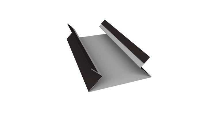 Планка угла внутреннего составная верхняя 0,45 Drap TR RAL 9005 черный (3м)