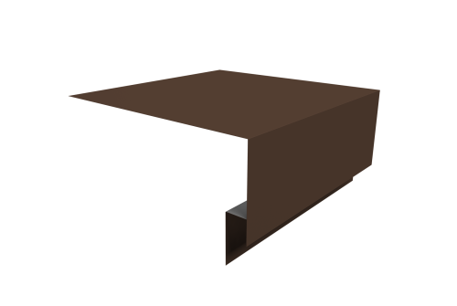 Планка околооконная сложная Экобрус Grand Line 200х75х25 0,5 Drap TX RAL 8017 шоколад (2м)