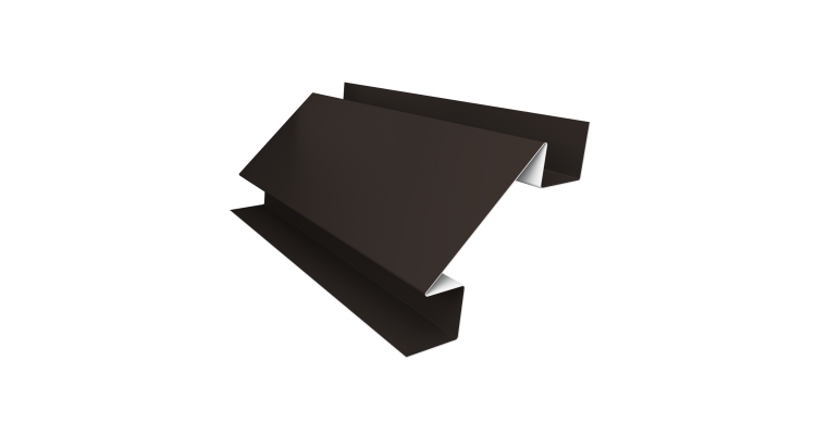 Угол внутренний сложный 75мм 0,45 PE с пленкой RR 32 темно-коричневый (2м)