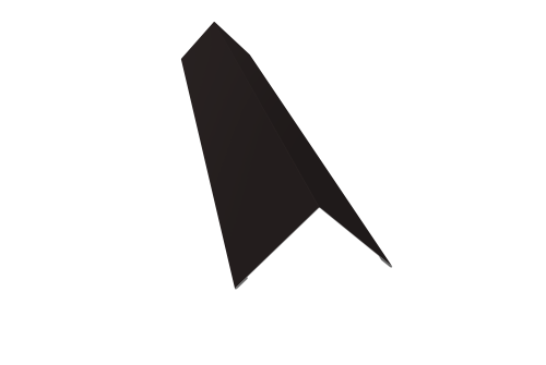 Угол внешний 110х110 0,5 Satin с пленкой RAL 9005 черный (3м)