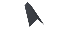 Угол внешний 110x110 0,5 Drap TX RAL 7024 мокрый асфальт (3м)