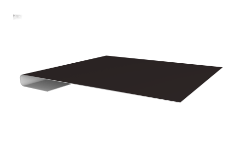 Планка завершающая 0,5 Satin Matt RAL 9005 черный (3м)