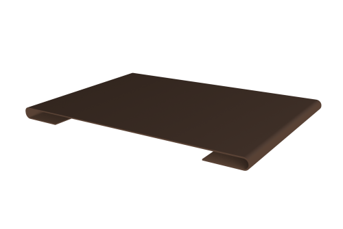 Планка стыковочная 0,45 Drap TwinColor RAL 8017 шоколад (3м)