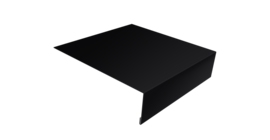 Планка лобовая/околооконная простая 190х50 0,45 Drap RAL 9005 черный (2м)