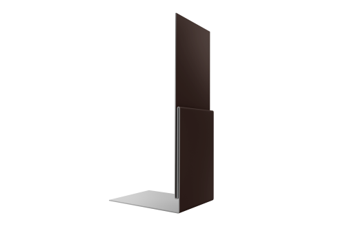 Планка приемная оконная 0,5 Satin Matt RAL 8017 шоколад (3м)