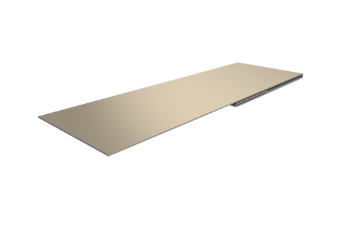 Планка финишная 48х25 0,45 Drap TX RAL 1015 светлая слоновая кость (3м)