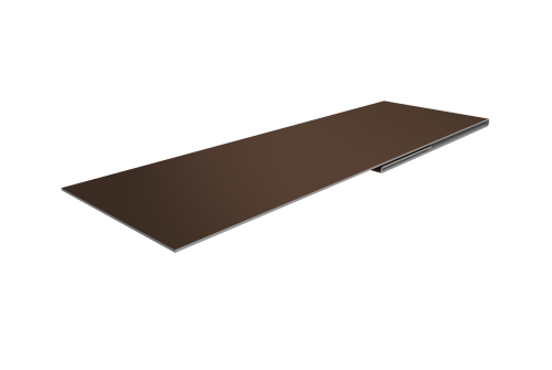 Планка финишная 48х25 0,5 Satin Matt RAL 8017 шоколад (3м)