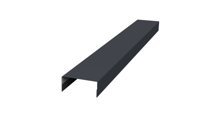 Крышка 30х15 жалюзи Texas 0,45 Drap-double TX RAL 7024 мокрый асфальт (2,5м)