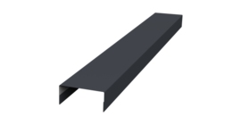 Крышка 30х15 жалюзи Texas 0,5 PurPro RAL 7024 мокрый асфальт (2м)