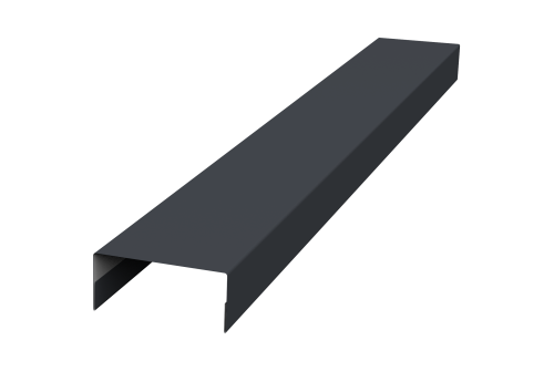 Крышка 30х20 жалюзи Texas 0,7 PE RAL 7024 мокрый асфальт (3м)