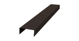 Крышка 45х20 жалюзи Texas 0,45 Drap-double TX RR 32 темно-коричневый (3м)