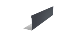 Нащельник 150 Texas 25х35 0,45 Drap TX RAL 7024 мокрый асфальт (L1,8)