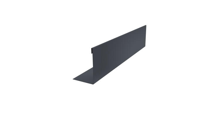 Нащельник 125 Texas 25х35 0,45 PE-Double RAL 7024 мокрый асфальт (L2,0)