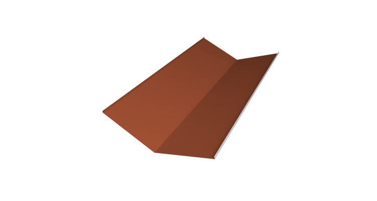 Планка ендовы нижней 300х300 0,45 Drap RAL 8004 терракота (2м)