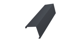 Декоративная накладка на столб универсальная угловая 80х80 для забора жалюзи 0,5 Velur X RAL 7024 мокрый асфальт (1,8м)