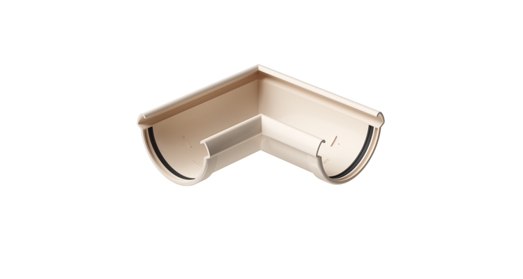 Угол желоба 90˚ Lux, латте