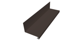 Планка примыкание нижнее к трубе фальц 0,45 Drap TX RR 32 темно-коричневый (2м)