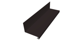 Планка примыкание нижнее к трубе для Кликфальц Pro 0,45 Drap TR RAL 9005 черный (2м)