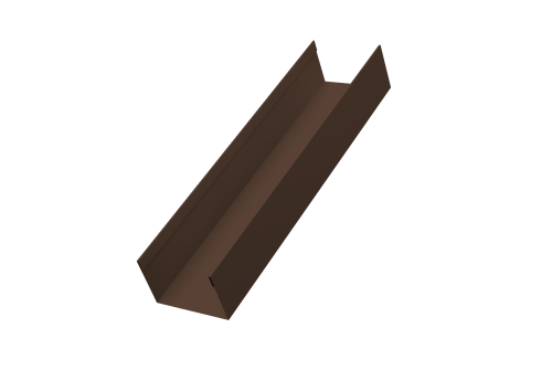 Стойка жалюзи Milan,Tokyo 0,45 Drap-double TX RAL 8017 шоколад (2,5м)