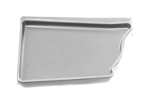 Заглушка левая Vortex 127мм RAL 9003 сигнальный белый