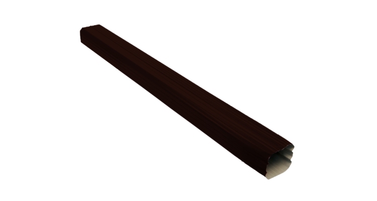 Труба прямоугольная Vortex 3м RR 32 темно-коричневый